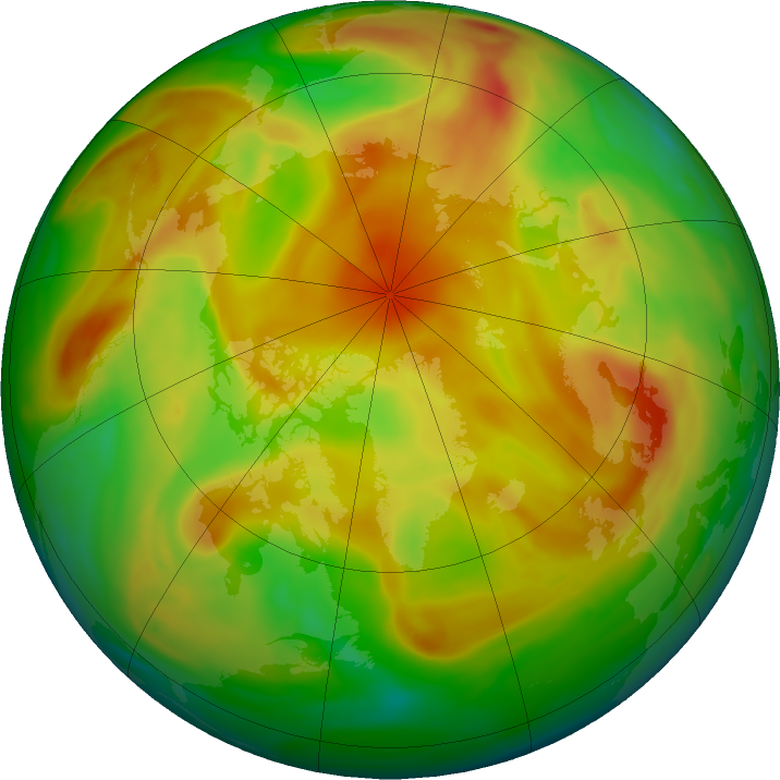 Arctic ozone map for 06 May 2021
